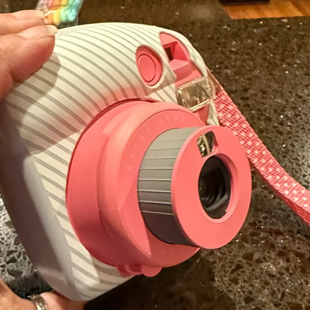Fujifilm Instax Mini Instant Camera in White and Pink
